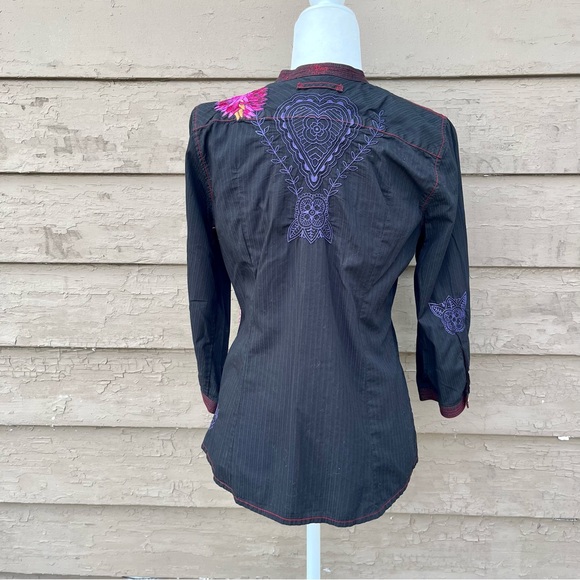 Johnny Was 3J Workshop embroidered top! - Picture 7 of 9